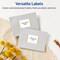 Avery Printable Rectangle Labels, Gold Edge Dots, 2" x 3", Matte White Rectangle Labels, Permanent, Laser/Inkjet, 80ct, Great for Product Labels